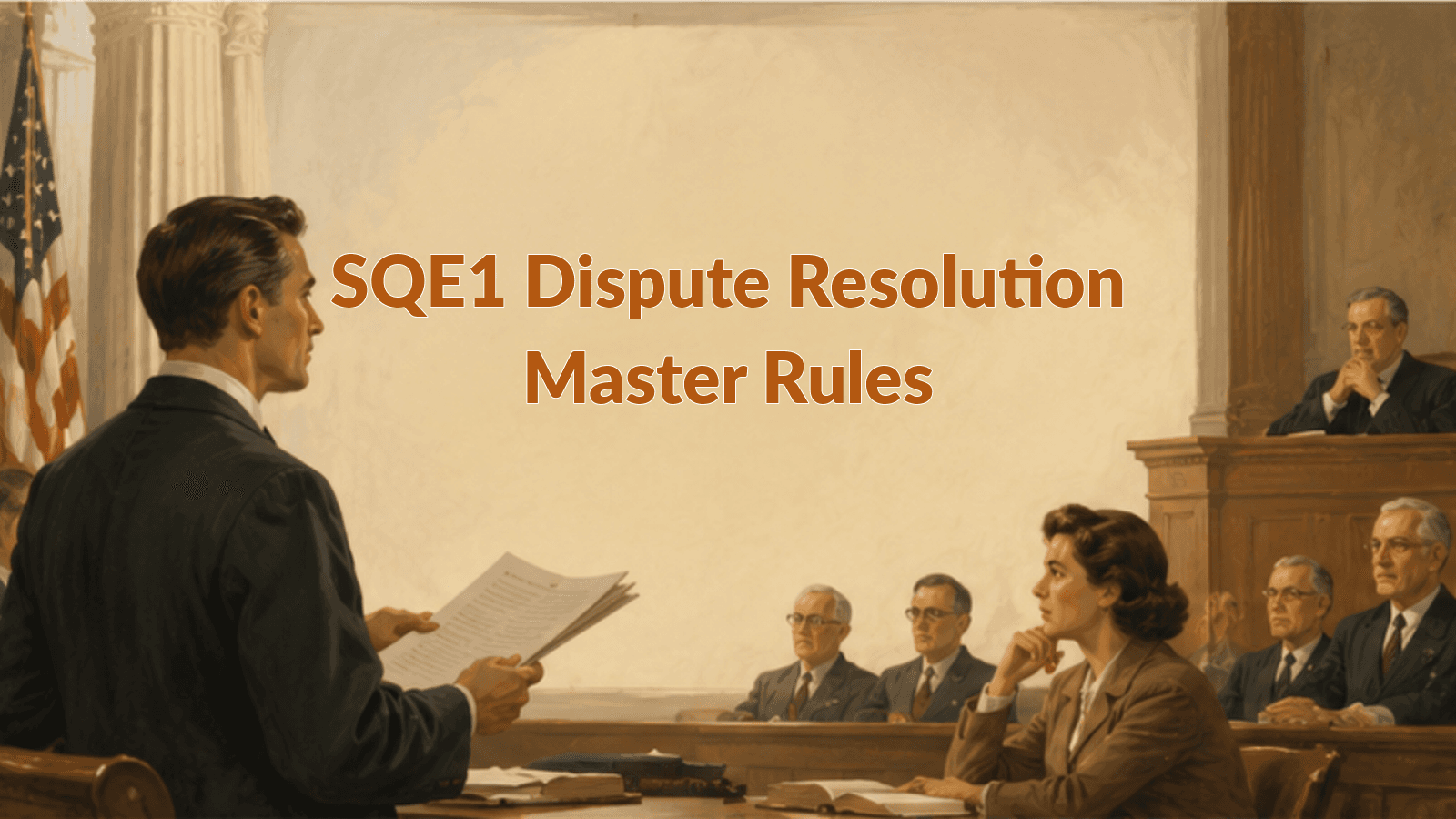 SQE1 Dispute Resolution: Master Civil Procedure Rules for FLK1 Success